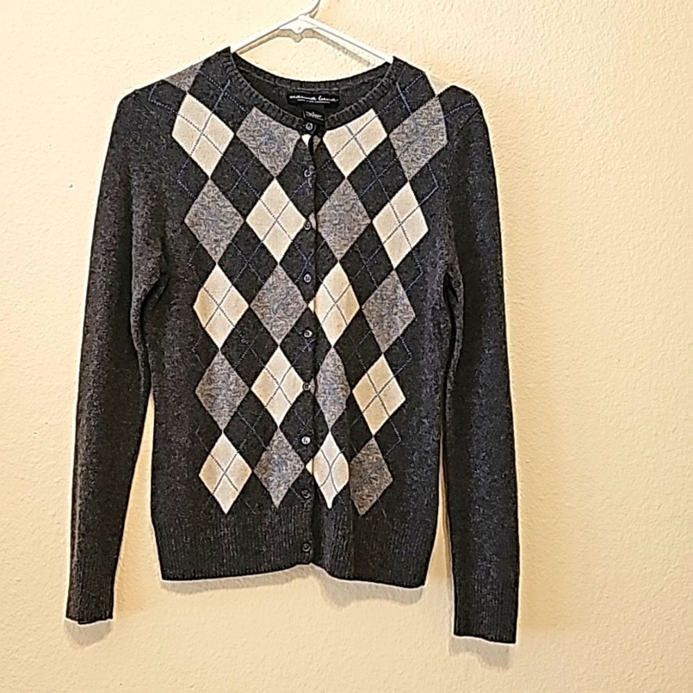 Marina Luna 100% 2 Ply Cashmere Cardigan Sweater S